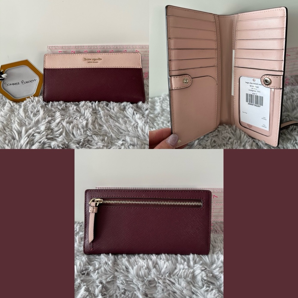 Pink/Burgundy Kate Spade wallet
